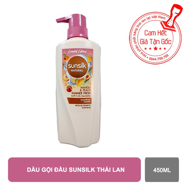 [HCM]Dầu gội Sunsilk 450ml Thái Lan (Hương Đào)