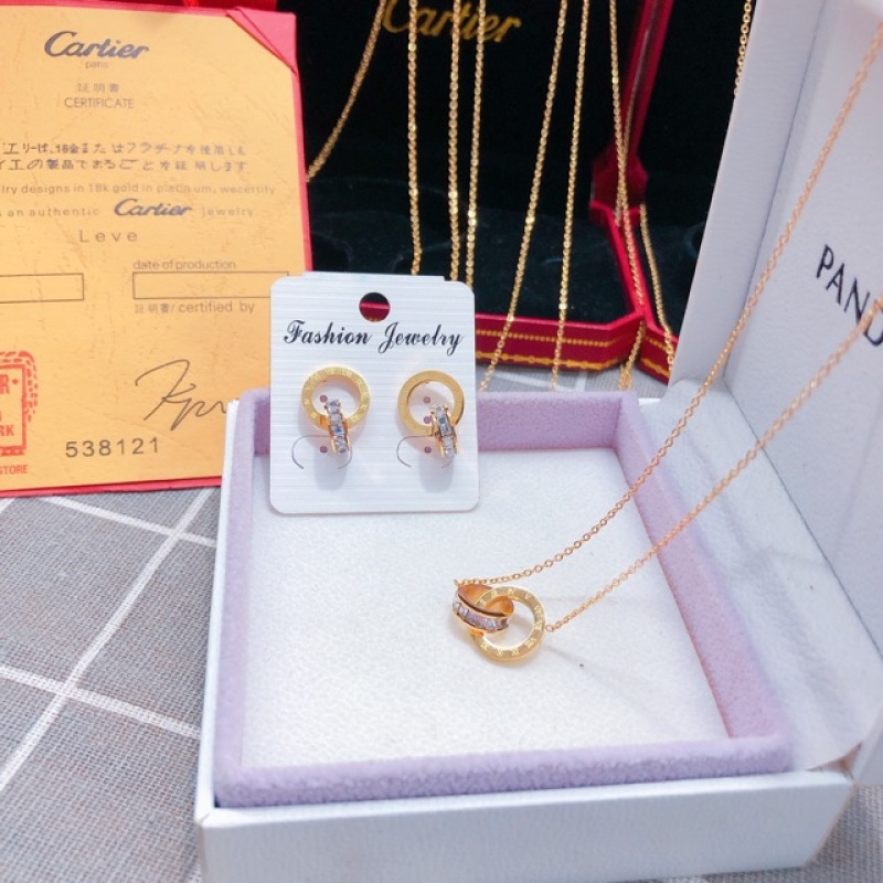 Combo dây chuyền bông tai la mã CB05, sản phẩm có thiết kế sang trọng, quý phái, hợp thời trang, dễ dàng kết hợp với nhiều trang phục khác nhau