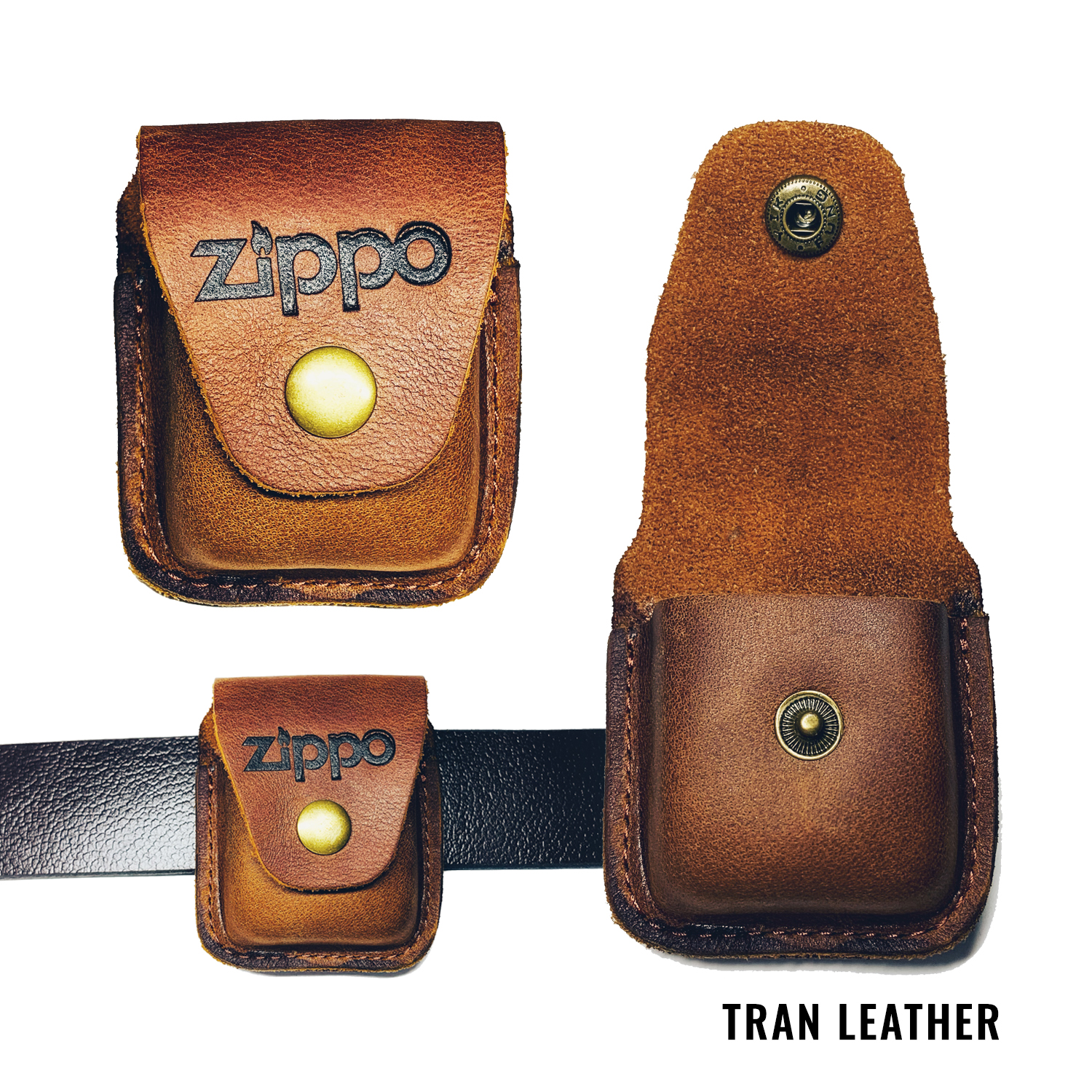 [HCM]Bao Da Bật Lửa Zippo - TRAN210220 | TRAN LEATHER
