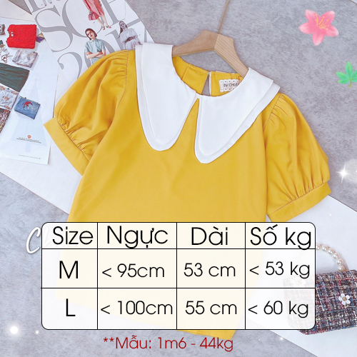 Áo sơ mi công sở nữ cổ tròn oval freesize CHUU A8013