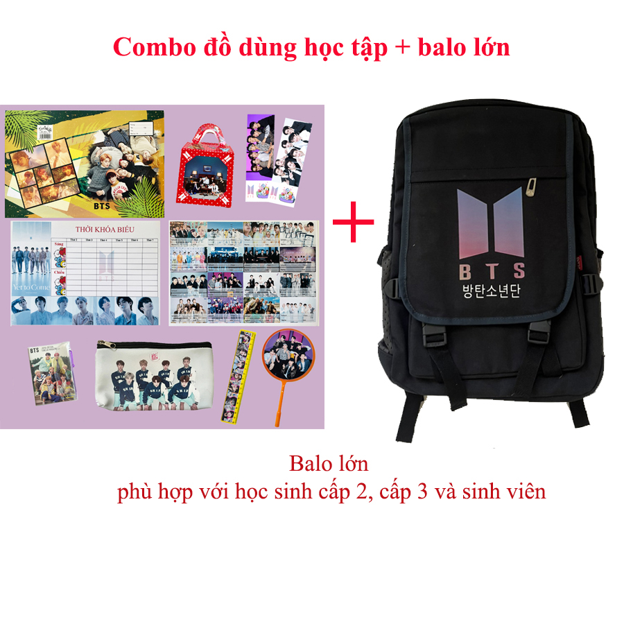 Combo 9 món đồ dùng học tập BTS