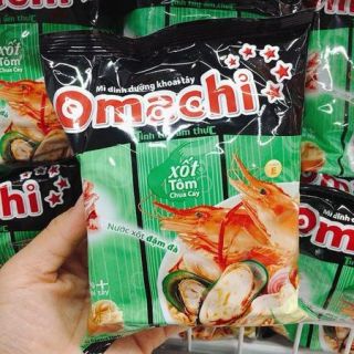 Combo 5 gói mì tôm Omachi Tôm chua cay sợi khoai tây mỗi gói 78g Ảnh chụp thumbnail