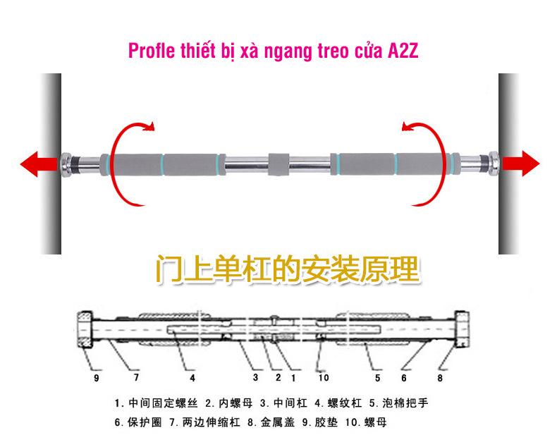 Xà đơn treo tường Nguyễn Đăng JSCPULL X80,