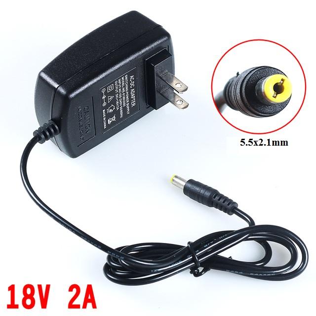 Sạc Nguồn - Adapter 18V 2A (Jack 5.5x2.1mm)