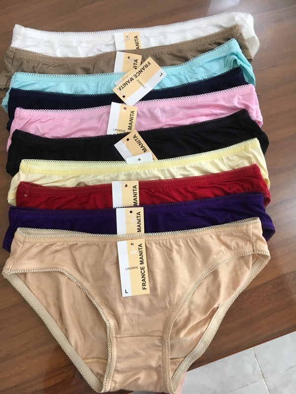 Combo 10 Quần lót nữ Cotton Lụa trơn Mara 616 — Mềm mịn, thoáng mát, nhiều màu | Size M - XXL