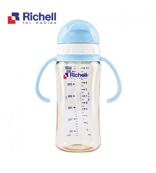 BÌNH ỐNG HÚT PPSU RICHELL (320ML-XANH LƠ)