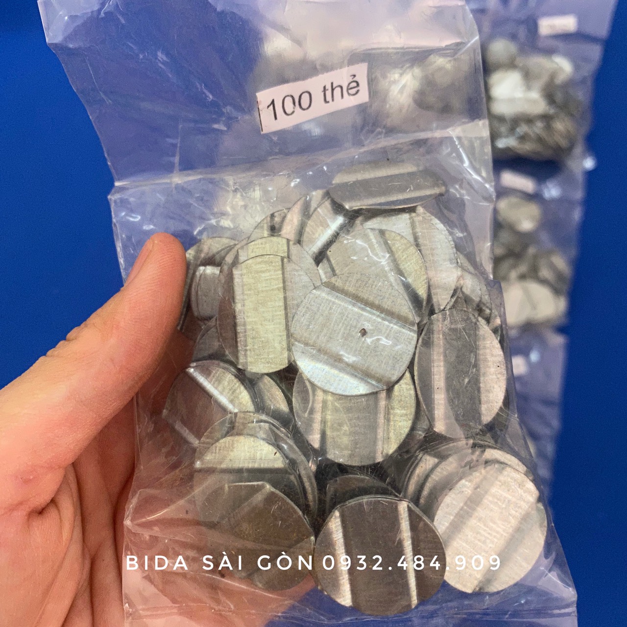 SET 100 THẺ BI LẮC kim loại ( cắt bilac )