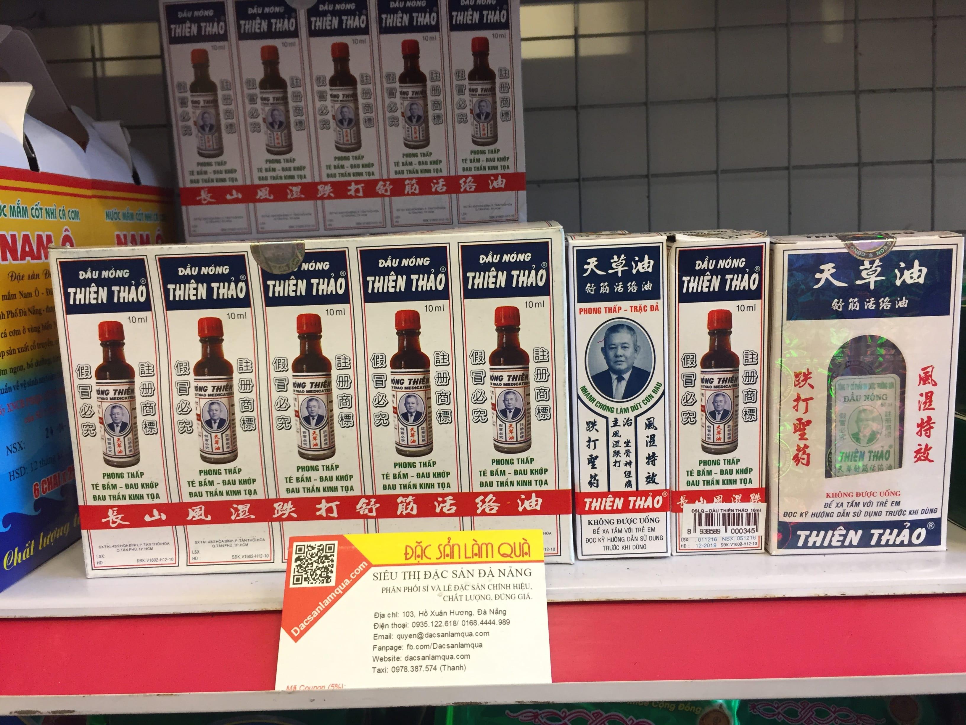 Combo 05 chai Dầu nóng Thiên Thảo (10ml/chai)