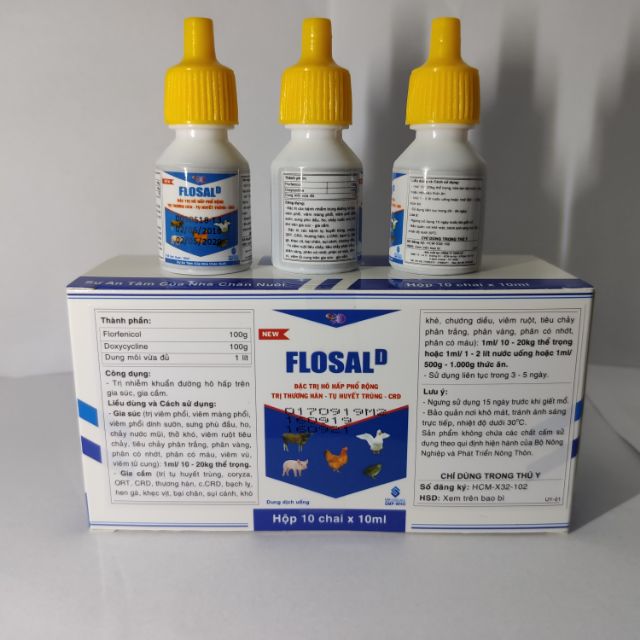 1 hộp 10 lọ Flosal D lọ 10 ml