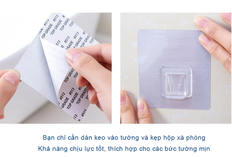 Khay để xà bông dán tường hình mặt cười