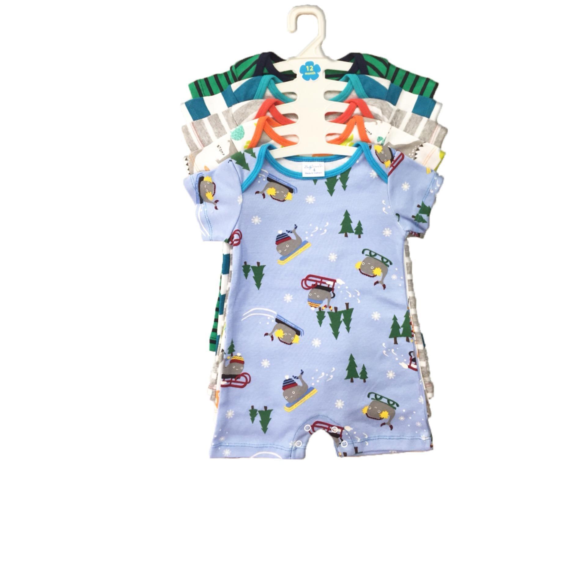 [HCM]Set 5 bộ body Đùi liền quần dành cho bé trai ( Màu ngẫu nhiên )