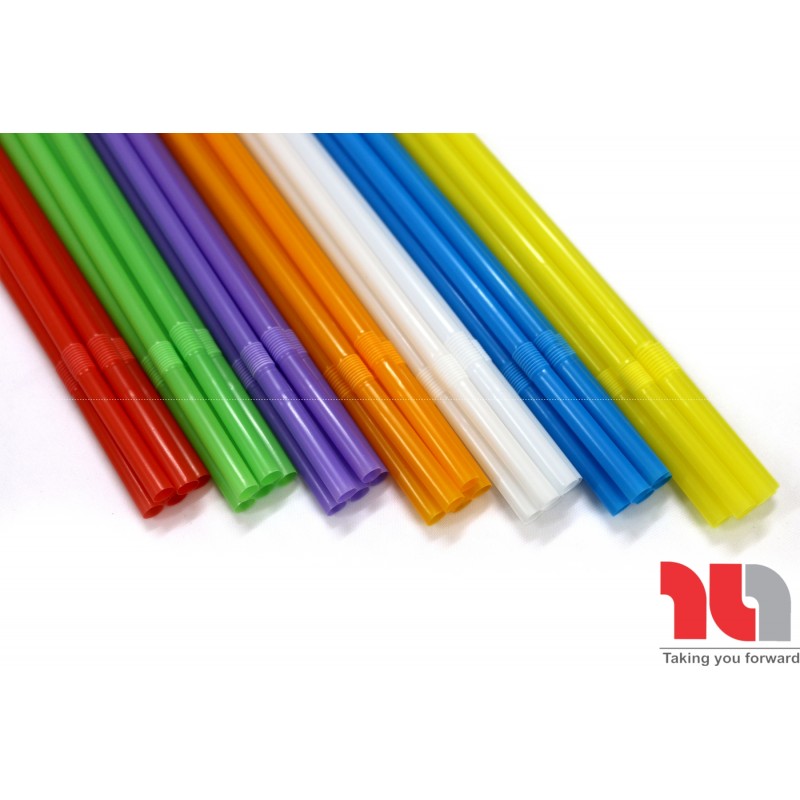 SET 5 Gói Ống Cong Màu Phi 8 ( Uống sinh tố, nước ép, nước giải khát)