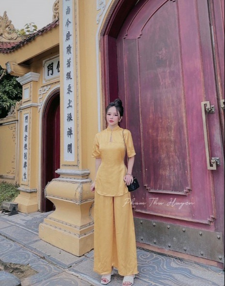 [HCM]SET ĐỒ LAM ĐI CHÙA PHỐI HOA