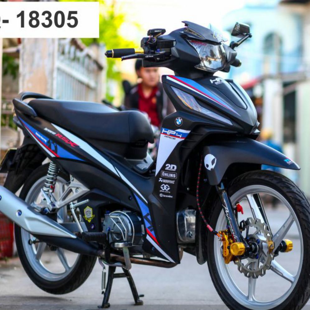 [HCM]Tem xe Wave RSX  tem rời 3 lớp cao cấp