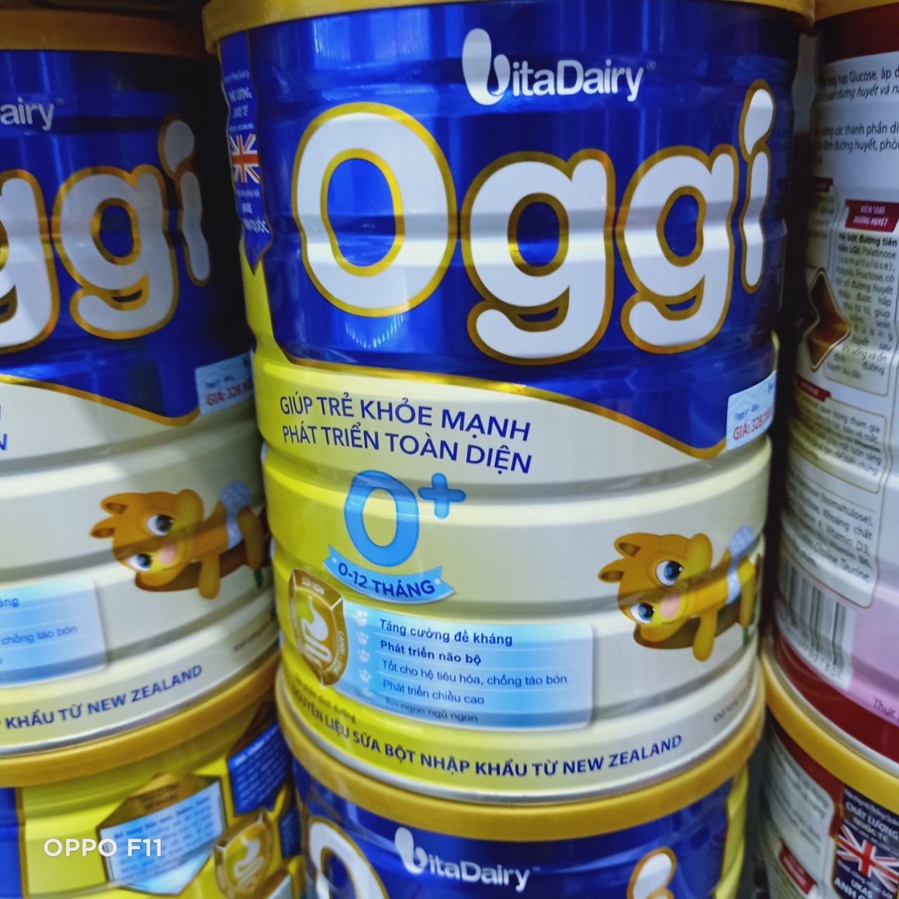 sữa bột oggi 0+ 800g date mới