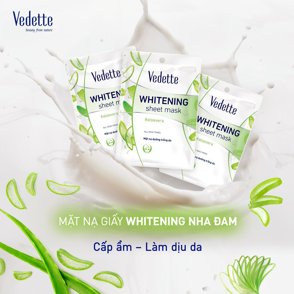 Mặt nạ giấy Vedette Nha Đam 22ml (TPM017)