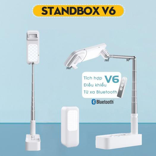 ( MẪU MỚI ) Gậy Livestream Thông Minh Kèm Đèn DOXG-V6 Xoay 360, Điều Chỉnh Chiều Cao Lên Đến 1.3m Gậy Livestream Bluetooth Tiện Lợi Đa Năng - Gấp Gọn, Đèn Flash Selfie - Flash Mini, 2 Mặt Ánh Sáng- Nhiều Hiệu Ứng - Ánh Sáng Đẹp, Chân Thật - Pin Khủng