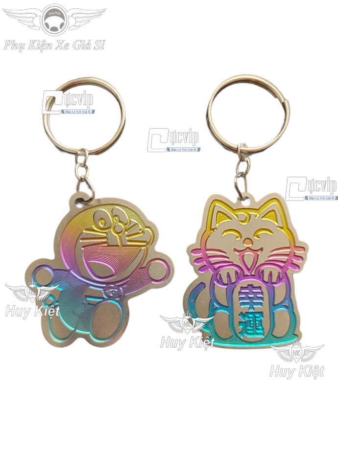 Móc Khóa Logo Titan Mèo Thần Tài, Doraemon MS4350