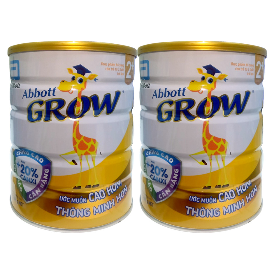 Bộ 2 sữa bột Abbott Grow 2+ 850g
