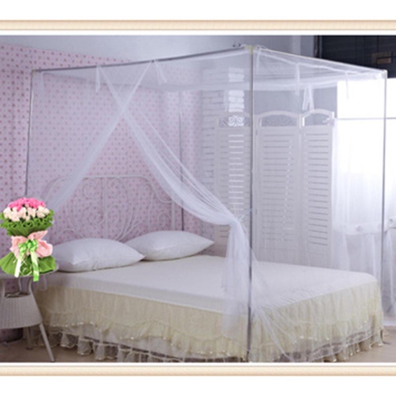 Mùng Tuyn Cửa Rộng Trắng Cty May 10 Hàng Việt Nam ( Hàng Có Cửa Cao 2M ) Bảo Hành 1 Đổi 1 Trong 7 Ngày