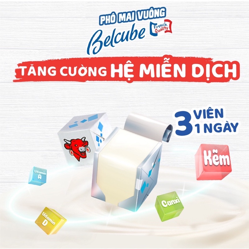 Phomai Vuông Belcube 24 Viên