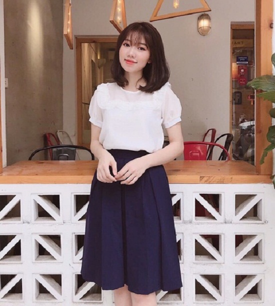 Chân váy xòe xếp ly chipxinhxk