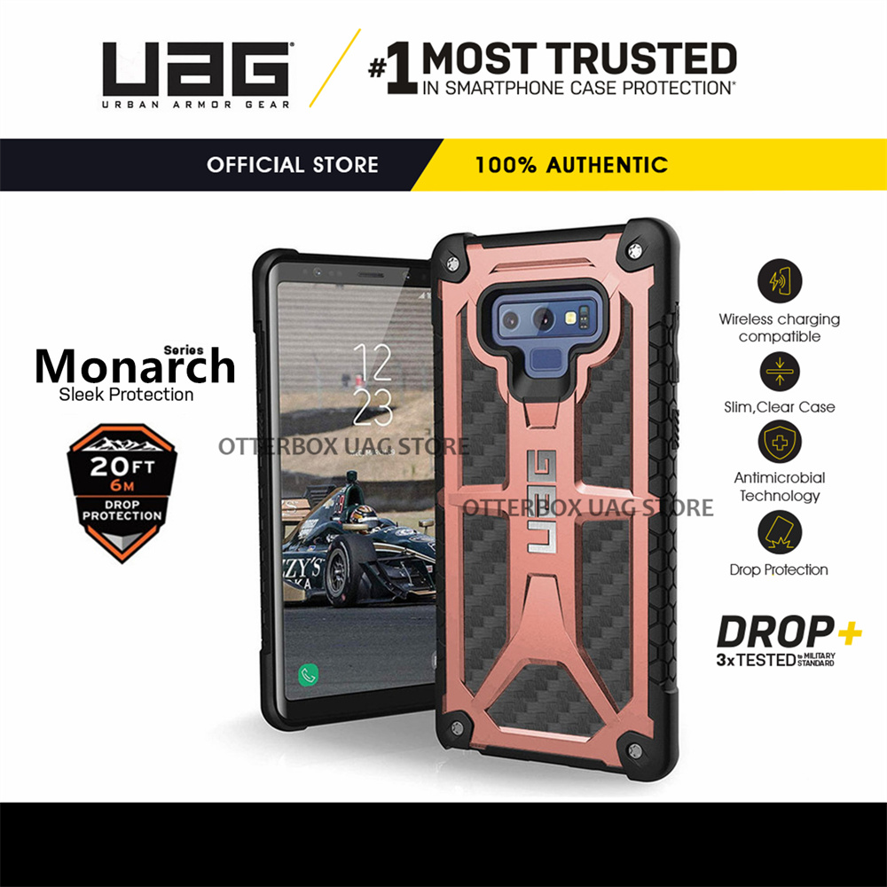 Ốp lưng uag monarch carbon fiber cho samsung galaxy note 9 / galaxy note 8
