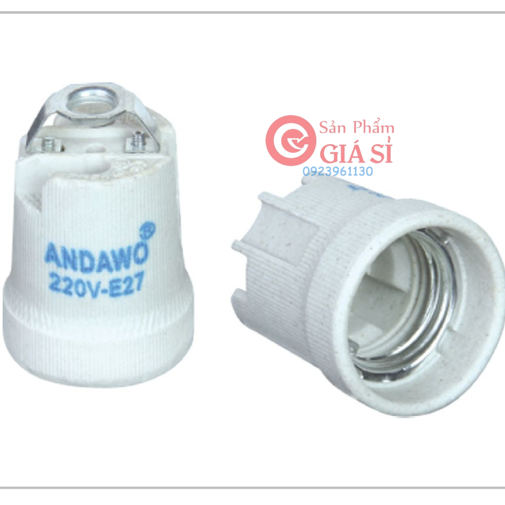 Đuôi đèn sứ chống thấm nước e27