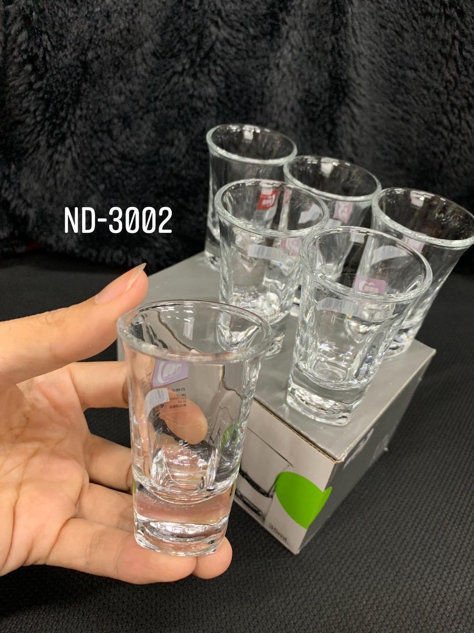 Bộ ly thủy tinh deli 6 chiếc 35ml cao cấp