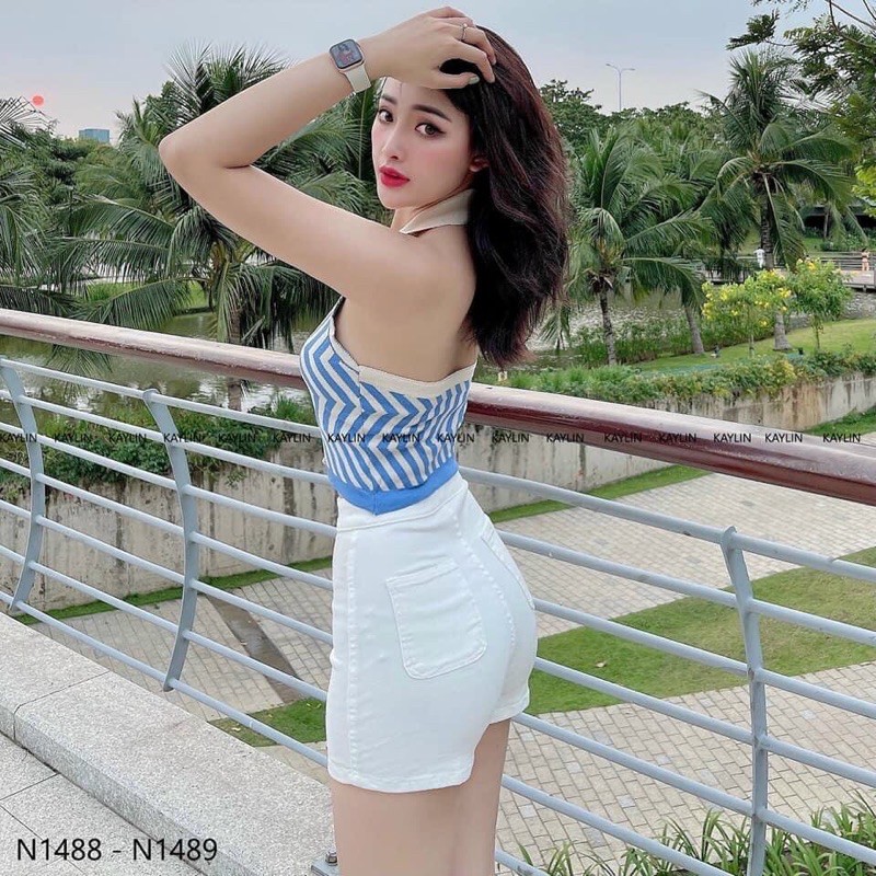 Áo ba lỗ cổ bẻ yếm hở lưng hottrend 2022