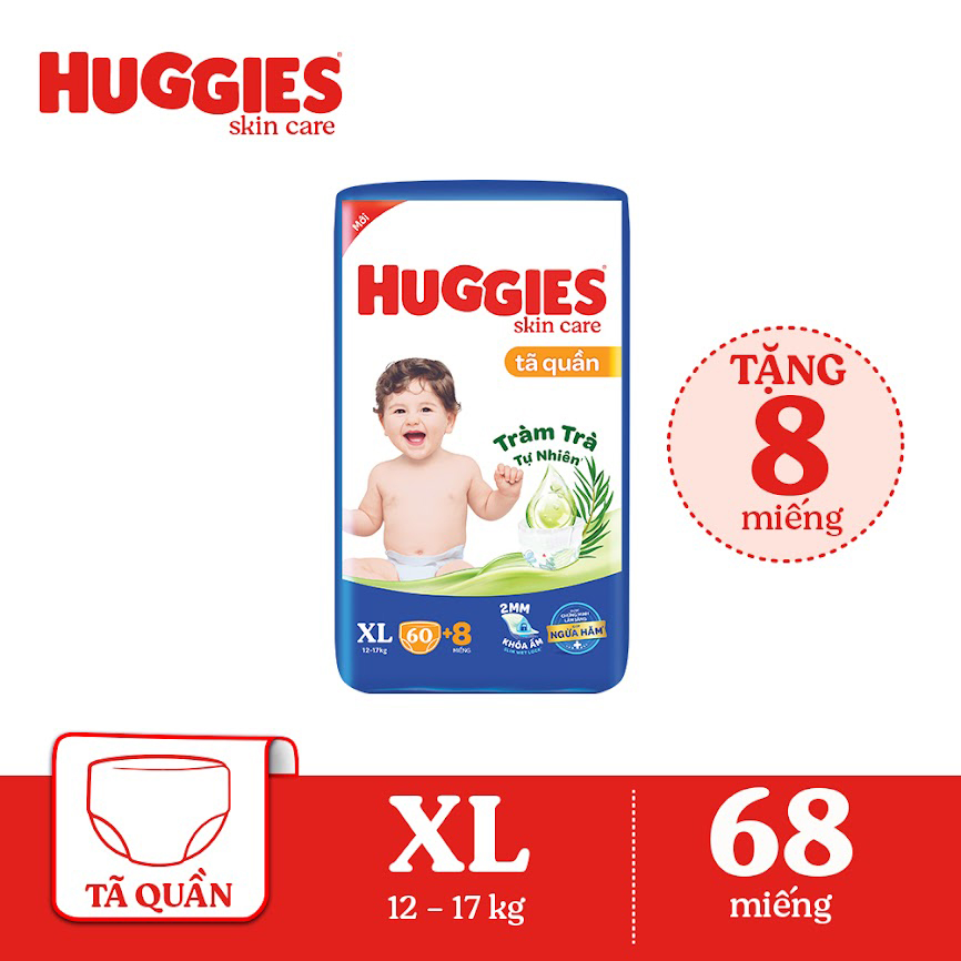 Bỉm Huggies Jumbo Quần Size (M76, L68, XL60, XXL54)..