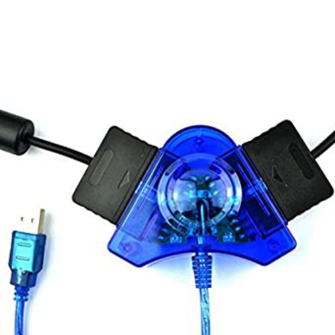Cổng chuyển tay ps2 sang pc đầu chuyển tay cầm Ps2 PS2 với máy tính pc laptop tay cầm ps2