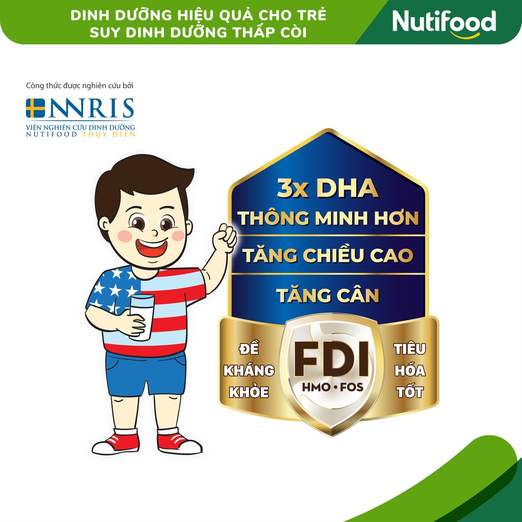 [Date 1.2025] Sữa Bột Nutifood Grow PLUS lon 900g (Cho bé trên 1 tuổi)