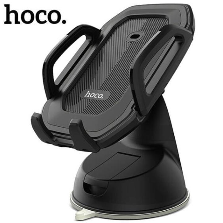 Giá đỡ điện thoại gắn taplo, kính lái ô tô, xe hơi tích hợp cảm biến khóa tự động Hoco CA32 ( Màu đen)