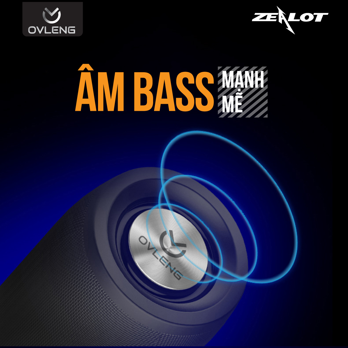 Loa Bluetooth 5.0 Extra Bass Ovleng S51