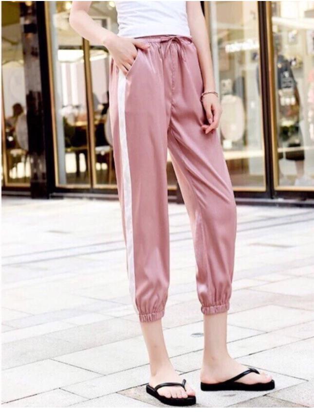 Quần jogger nữ có quay video thật ở cuối