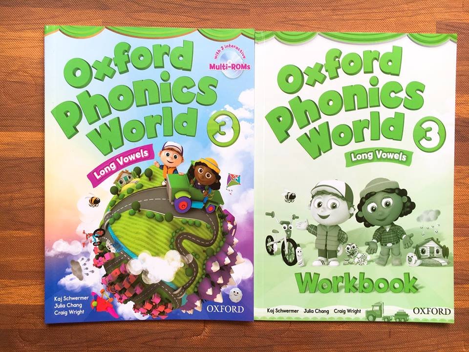 Oxford Phonics World - Level 3 - 2 quyển (SB+WB) - Khổ A4