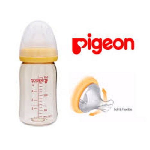 Bình pigeon plus nhựa ppsu 160ml/240ml