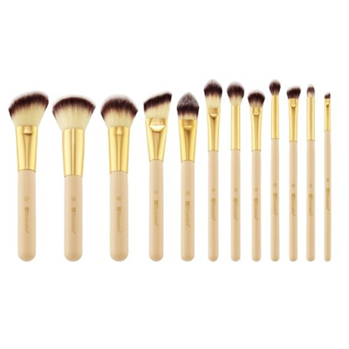 [HCM]Studded Couture 12 Piece Brush Set With Holder