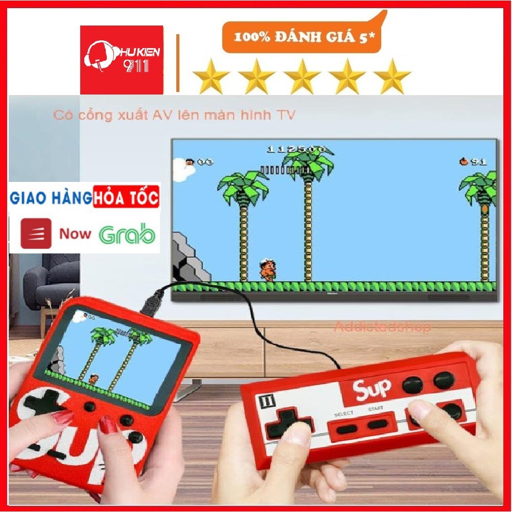 Máy chơi game sup 400 in 1, máy điện tử 4 nút cầm tay - 400 trò chơi cổ điển.