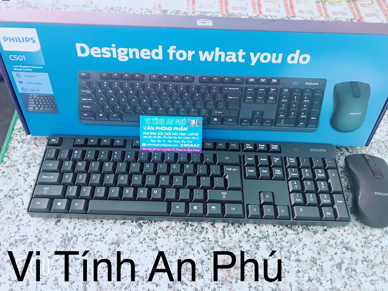 BỘ PHÍM CHUỘT VI TÍNH KHÔNG DÂY PHILIPS C501