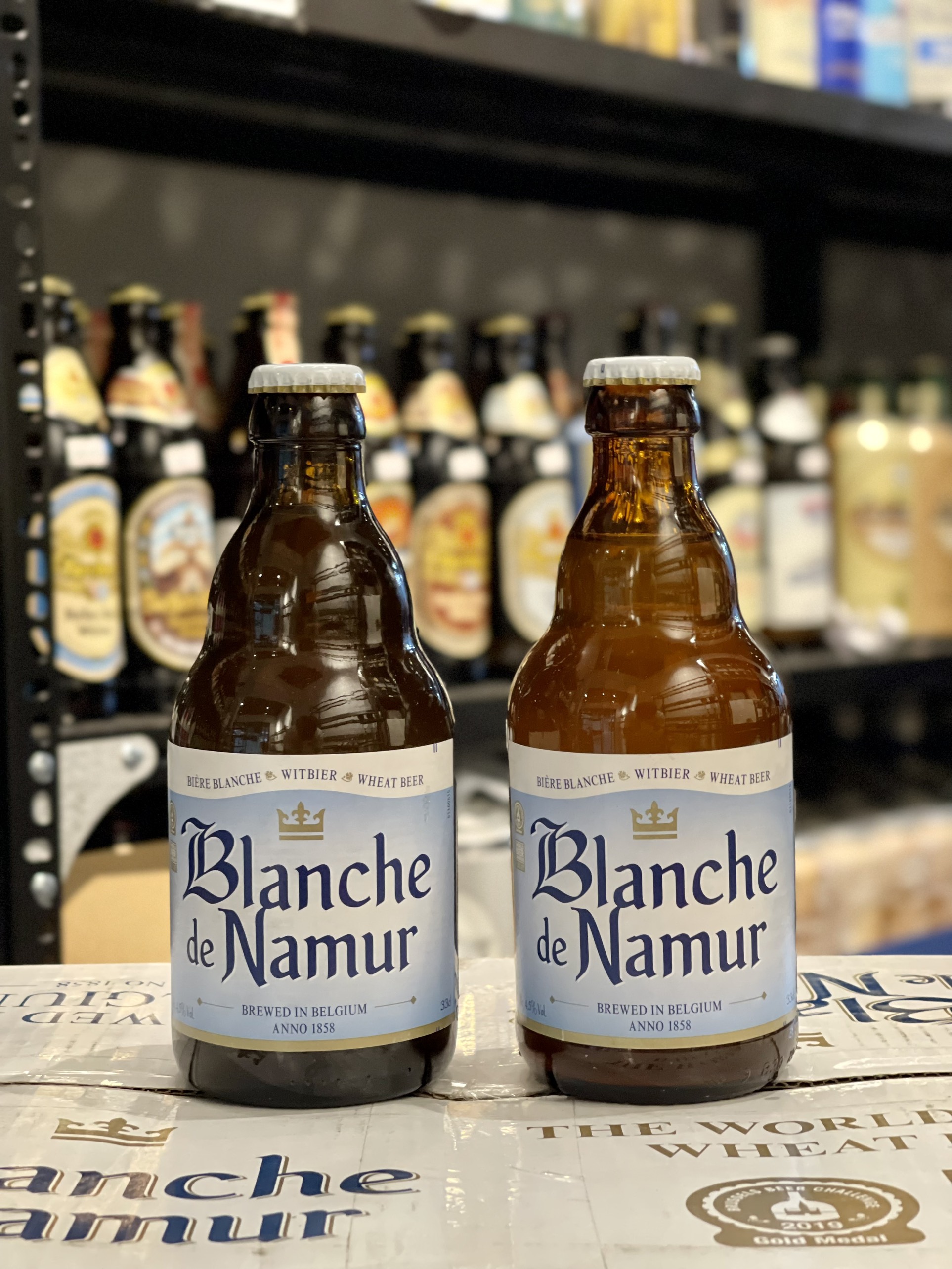 Bia nhập Bỉ Blanche de Numur chai 330ml - 4.5%