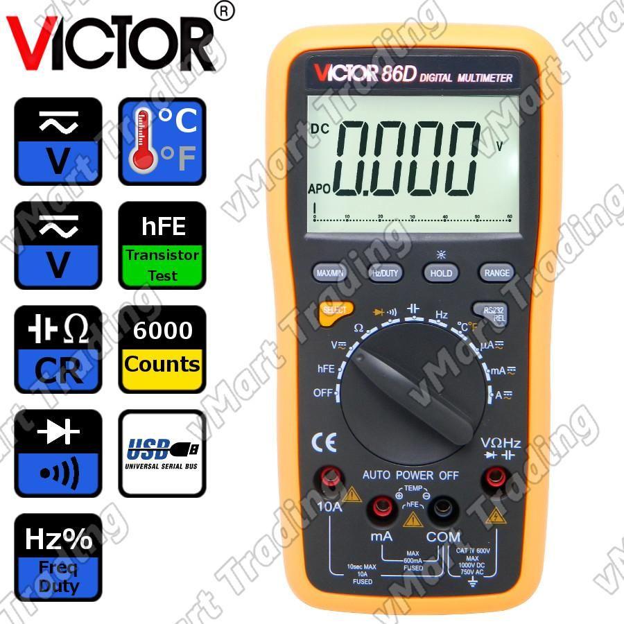 Đồng hồ đo vạn năng kỹ thuật số VICTOR 86D