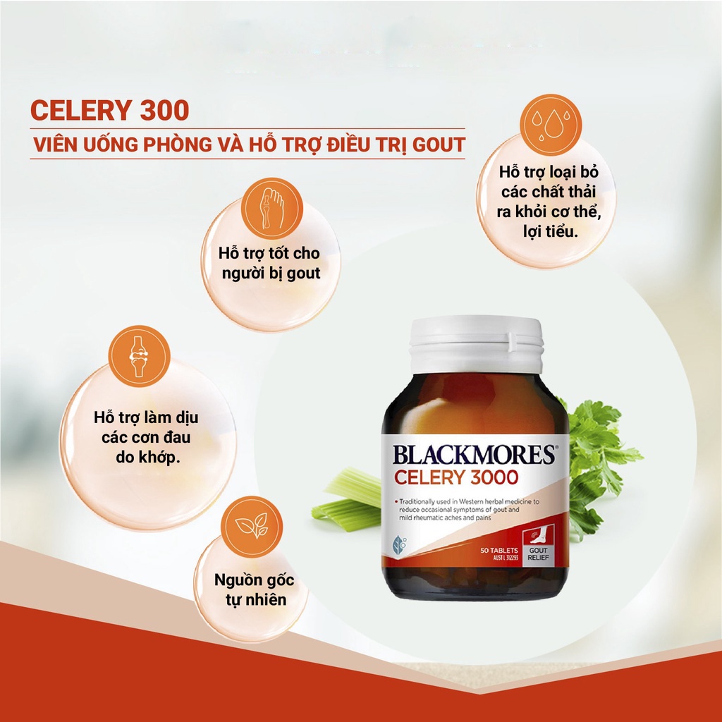 Viên Gout Blackmores Celery 3000