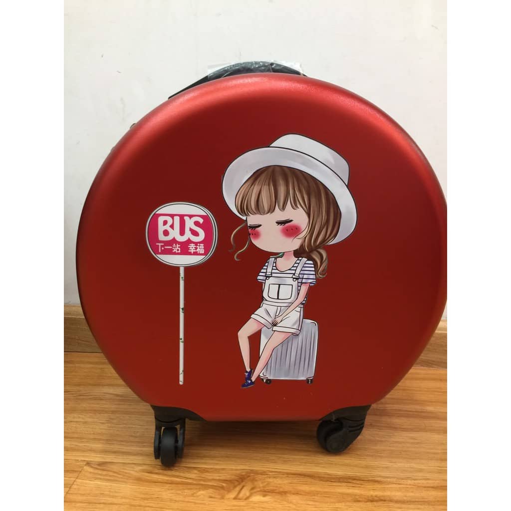VALI TRÒN SIZE 18 VALI KÉO DU LỊCH CHO BÉ