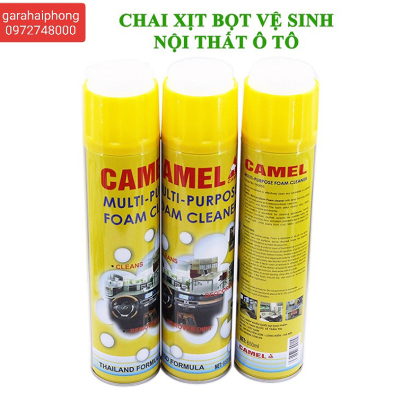 Chai xịt tẩy tạo bọt vệ sinh nội thất xe hơi Foam Cleaner 650ML