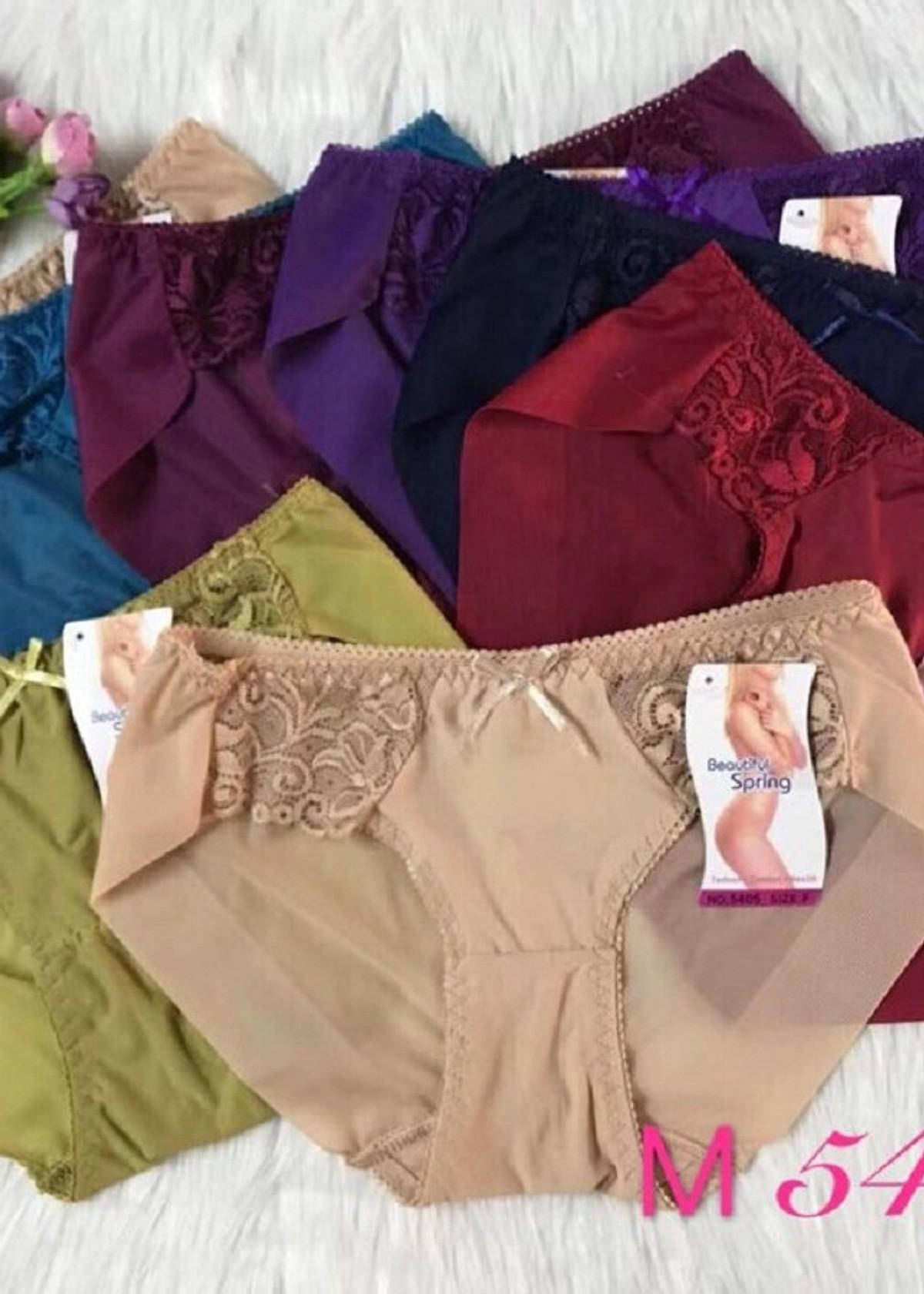 Combo 10 Quần lót nữ su đúc phối ren