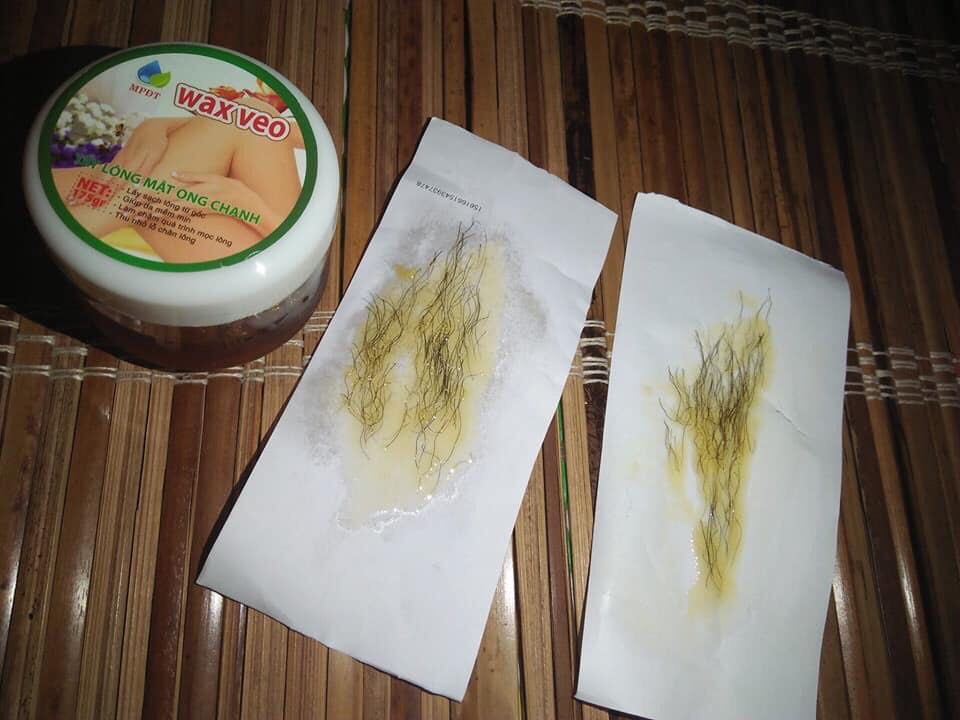 [FreeshipMAX] Sáp wax lông lạnh mật ong Veo Ngân Bình kèm que gỗ và giấy