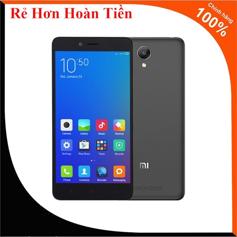 Rẻ Hơn Hoàn Tiền - Điện Thoại Smartphone Xiaomi Redmi Note 2 (2GB/16) Xám - Bảo Hành 1 Đổi 1