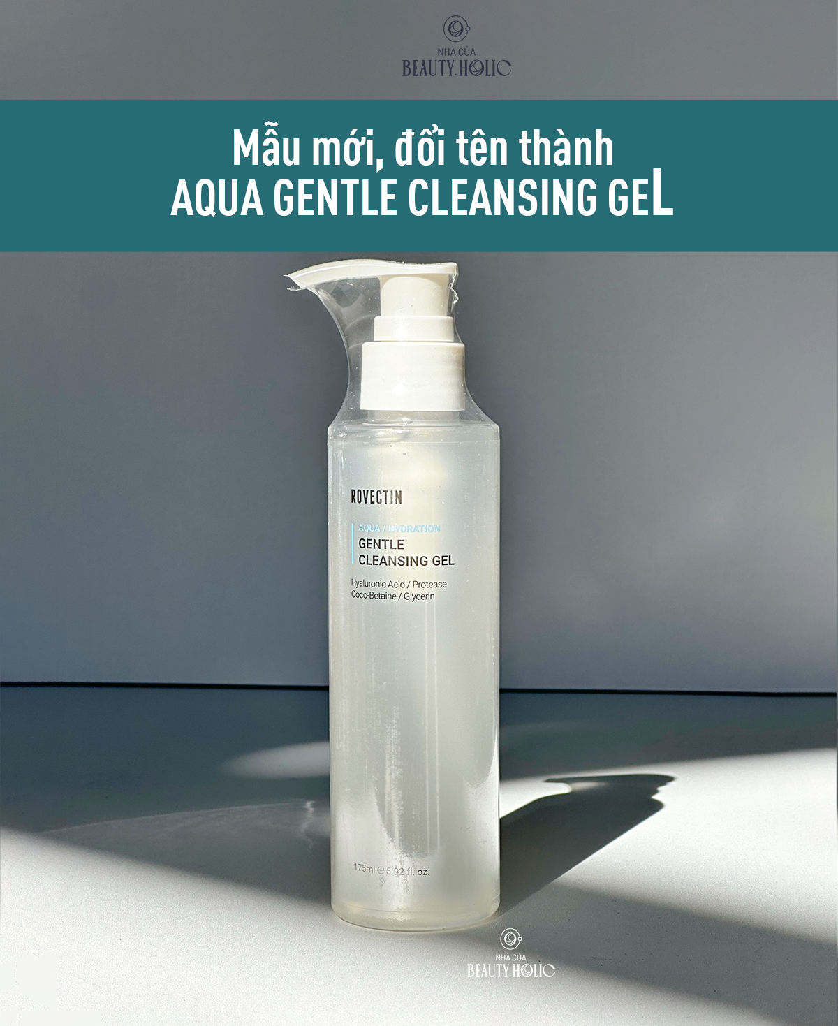 [Nhacuabeautyholic] [MẪU MỚI 2023] Sữa rửa mặt thuần chay ROVECTIN